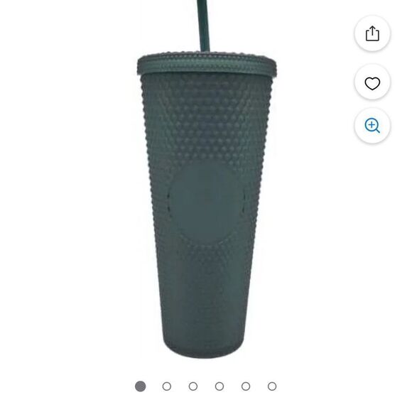 2 Starbucks Dark Green Jelly Studded Tumbler Set 24 Ounce - Picture 6 of 6
